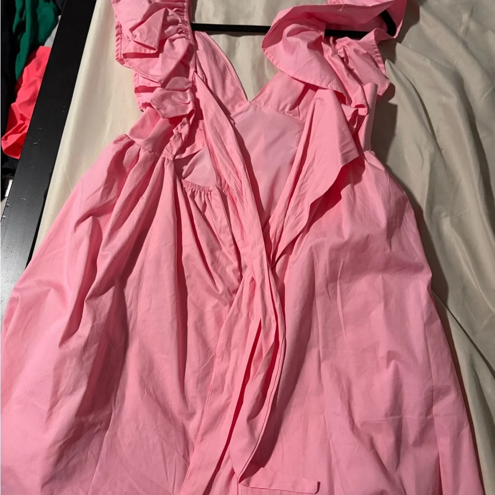 Amazon Pink Ruffle Dress - Picture 2 of 2